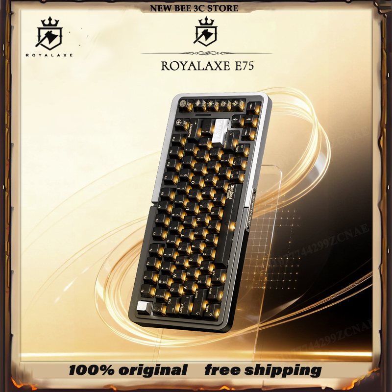 Gaming Keyboard Hall Effect Switches - Royalaxe E75 HE Aluminum Shell Gaming