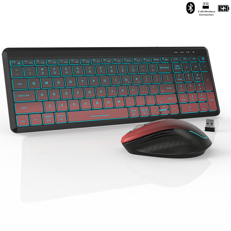 RGB Backlit Silent Wireless Ke - Gaming Keyboard And Mouse Combo ulasan dan harga
