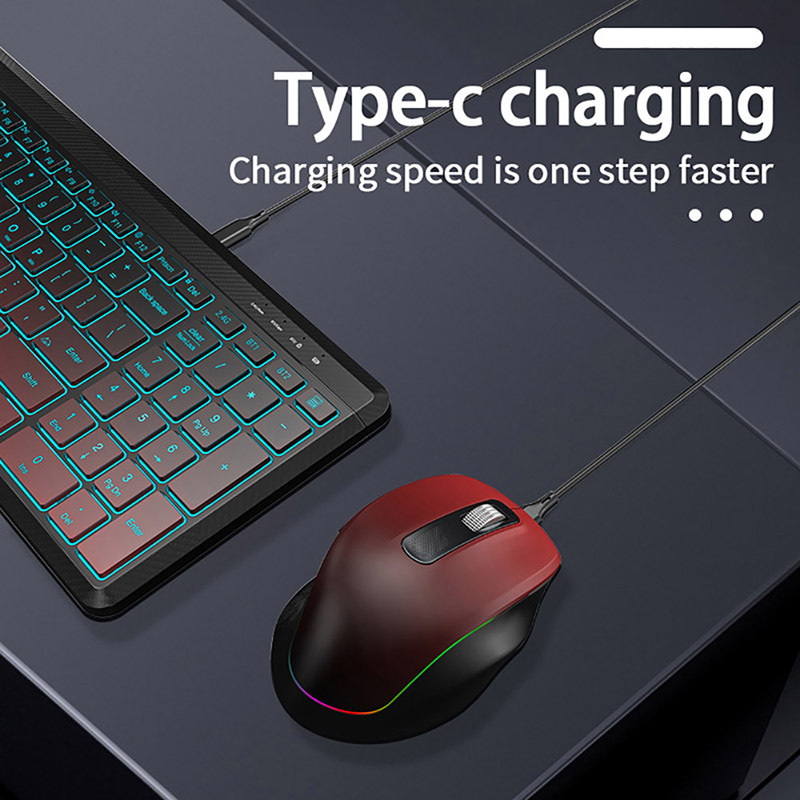 RGB Backlit Silent Wireless Ke - Gaming Keyboard And Mouse Combo ulasan dan harga