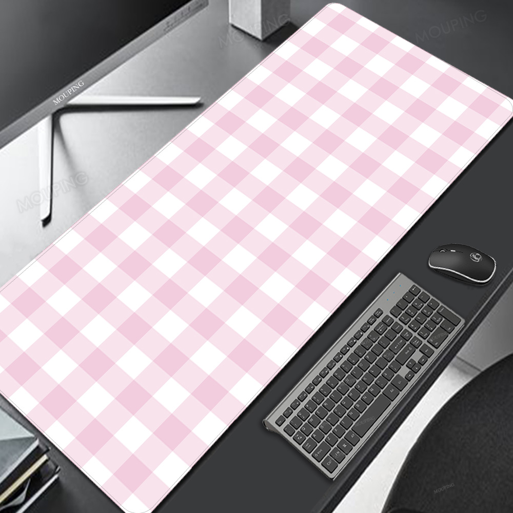 Pink Lattice Mouse Pad Kawaii  - Gaming Keyboard And Mouse Combo ulasan dan harga