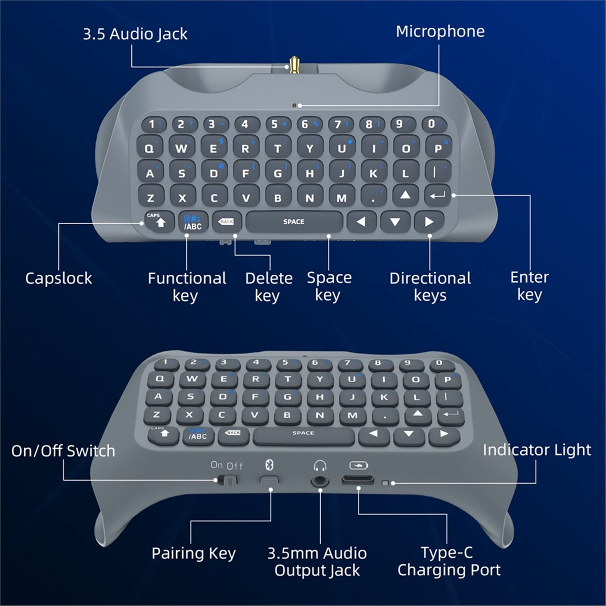 goodidea 3.5mm Gaming Wireless - Gaming Keyboard Mini ulasan dan harga