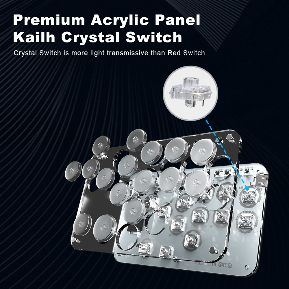 Haute42 Arcade Joystick Hitbox - Gaming Keyboard Mini ulasan dan harga