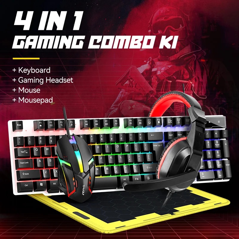 NEW USB Keyboard And Mouse Gam - Gaming Keyboard And Mouse Combo ulasan dan harga