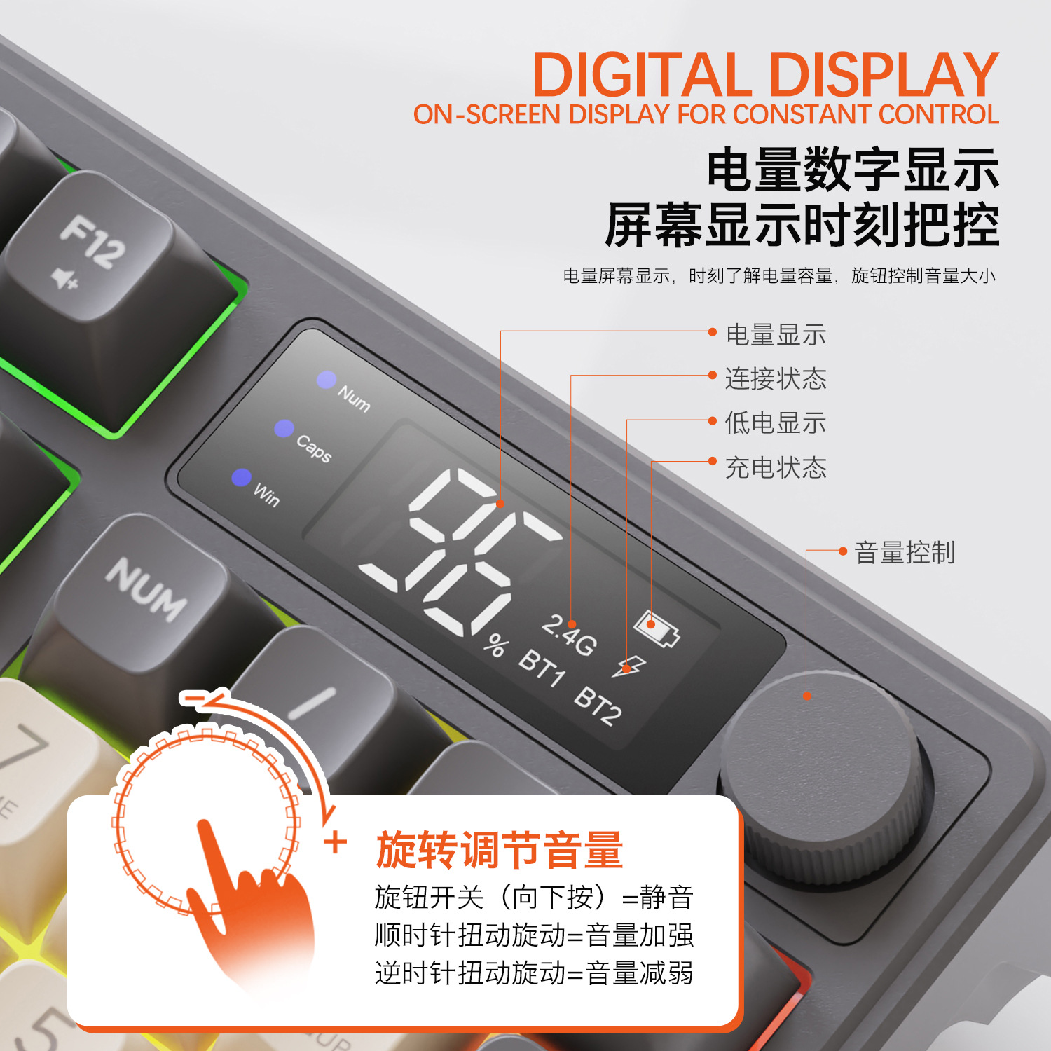 Hot Free Wolf T96 Wireless Dua - Gaming Keyboard Backlit ulasan dan harga