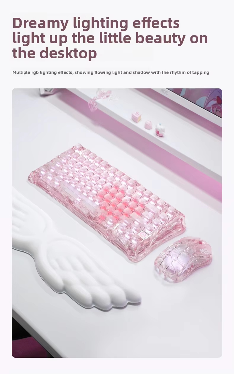 K1 LITE JELLY PINK Mechanical  - Keyboard Gaming Mac ulasan dan harga