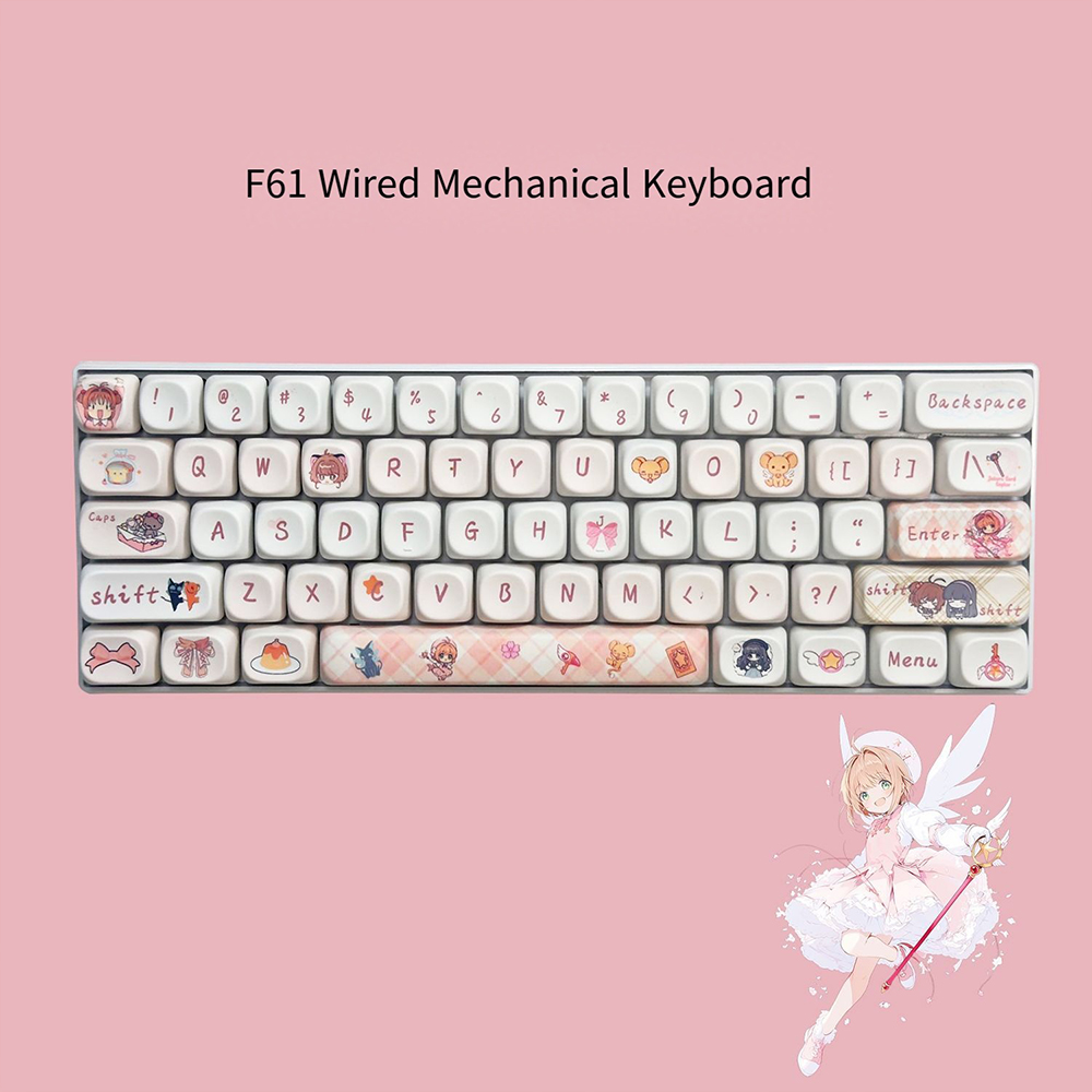 Cardcaptor Sakura 61 Keys Mech - Keyboard Gaming Blue Switch ulasan dan harga